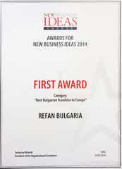Refan: “Best Bulgarian Franchise in Europa” nel 2014