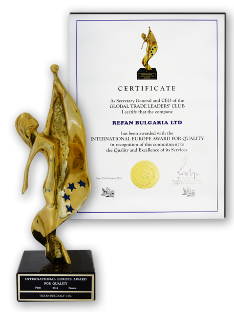 Refan: International European Quality Award 2014