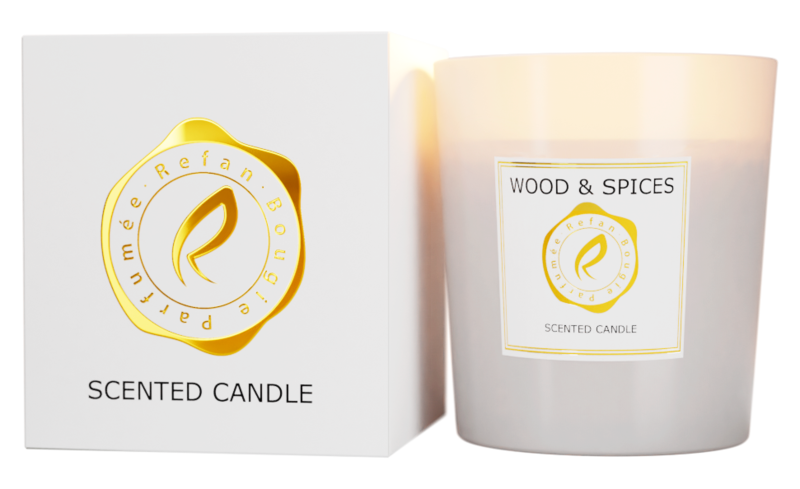 SCENTED CANDLE WOOD & SPICES