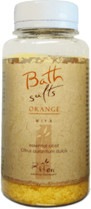 Sali da bagno Sali da bagno con olio essenziale di arancia  250g