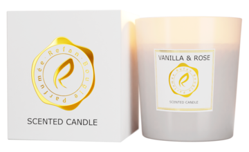 Candela REFAN BOUGIE PARFUMEE SCENTED CANDLE VANILLA & ROSE