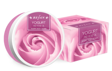 Yogurt e olio di rosa Esfoliante per il corpo