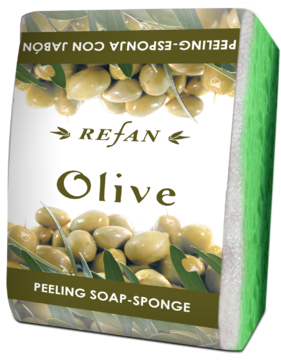 Linea Oliva Sapone-spugna esfoliante